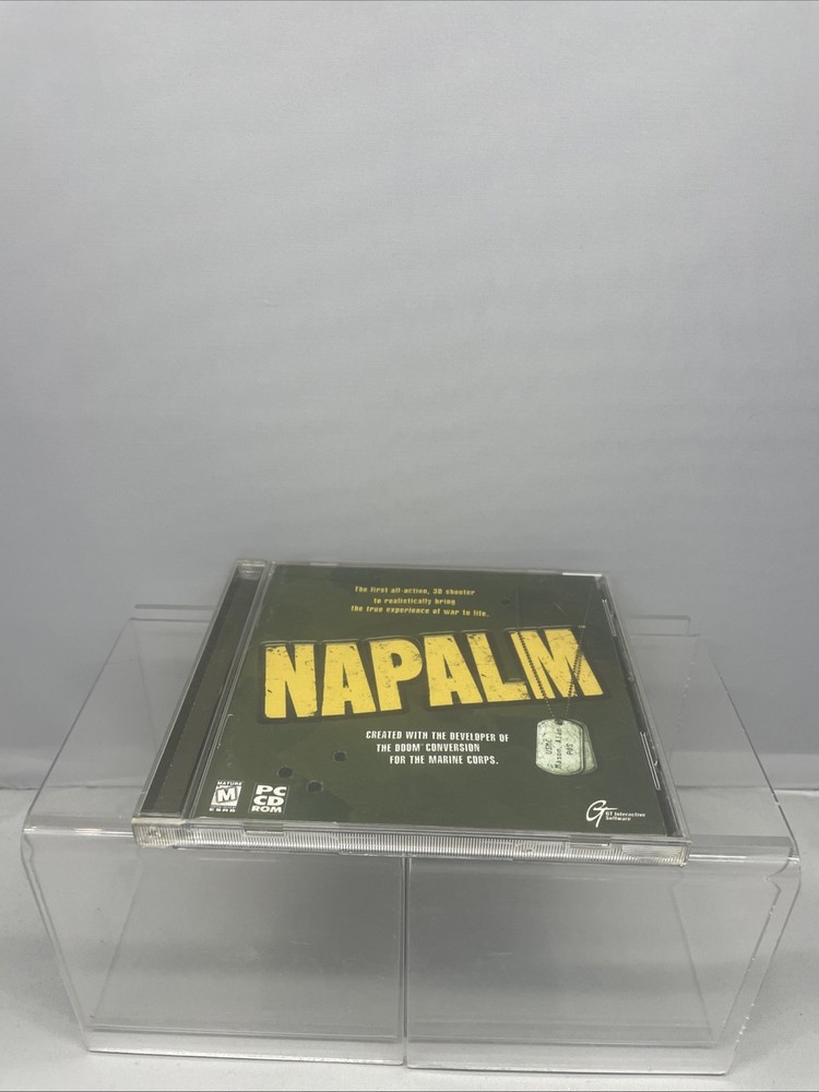 Napalm 3D Shooter PC CD ROM Game, 1998 GT Interactive Software