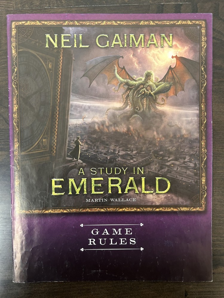 Treefrog Games - A Study in Emerald Board Game (2nd Edition) - COMPLETE! VG+/EX!