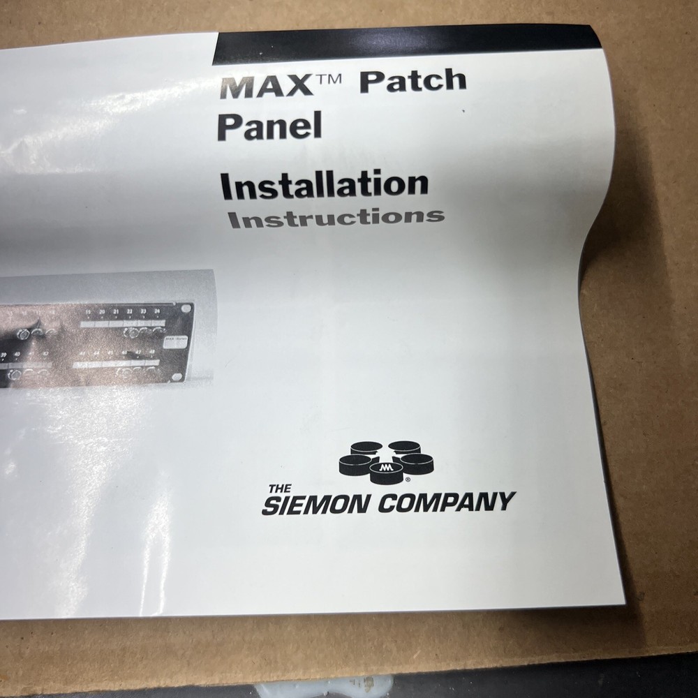 SIEMON MAX Patch 16-port Panel MX-PNL-16-001 New!