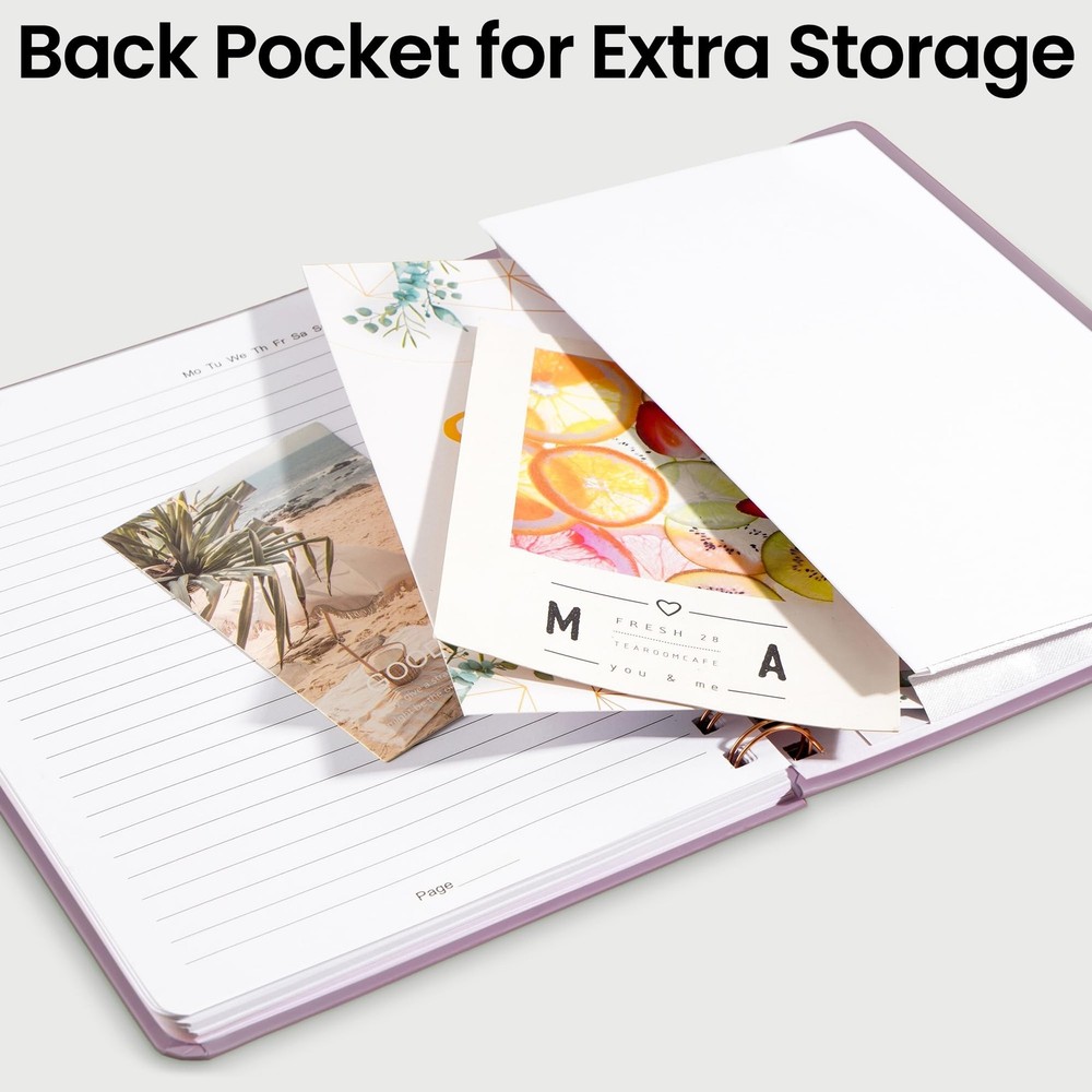 Lined Spiral Journal Notebook, A5 College Ruled Notebook for Journaling, Note-Ta