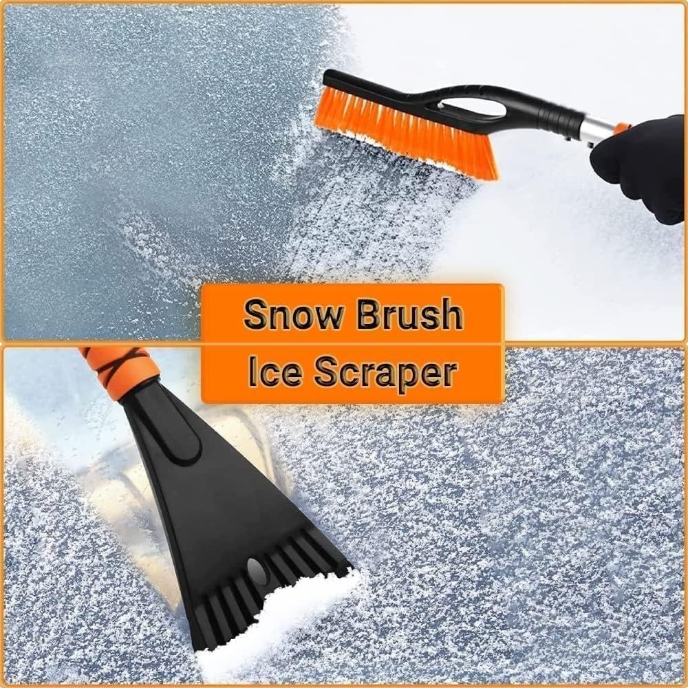 27-Inch Detachable Ice Scraper for Windshield - Ergonomic Grip & Snow Removal