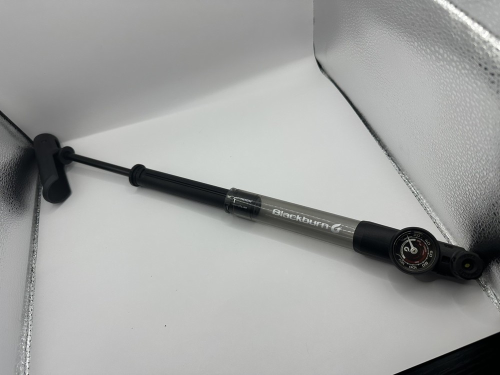 Blackburn Telescoping Bicycle Frame Pump with Gauge, Black