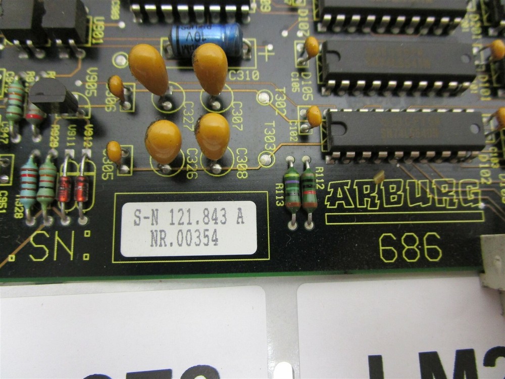 Arburg 686 SN. 121:843 A Diagnostic Circuit Board