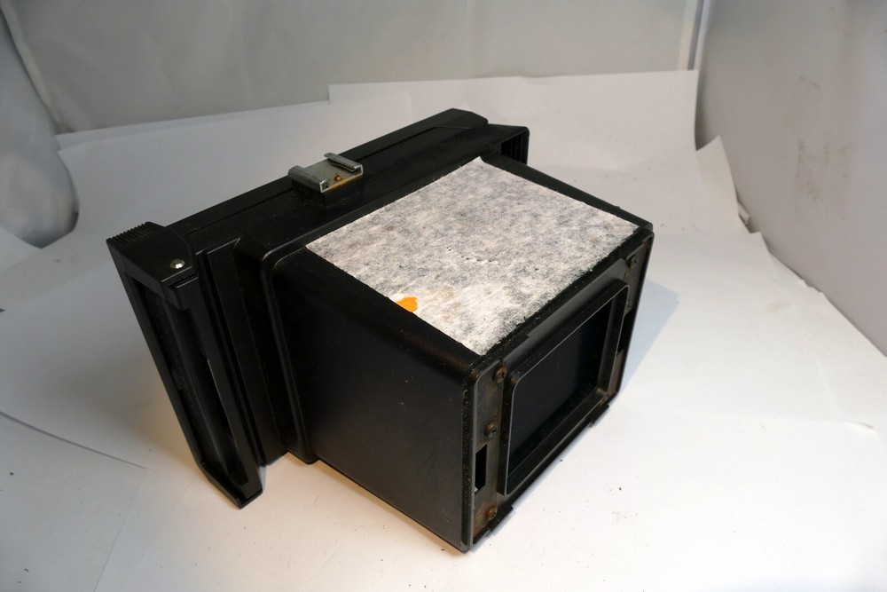 Polaroid land camera back for CU-5 MP macro lens system