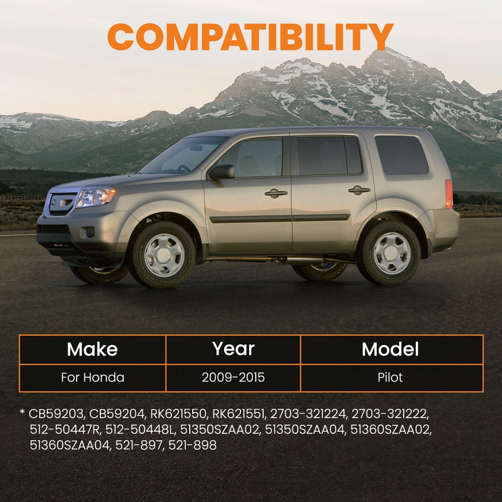 2x Front Lower Control Arm Set For 2009-2015 Honda Pilot Driver & Passenger Side