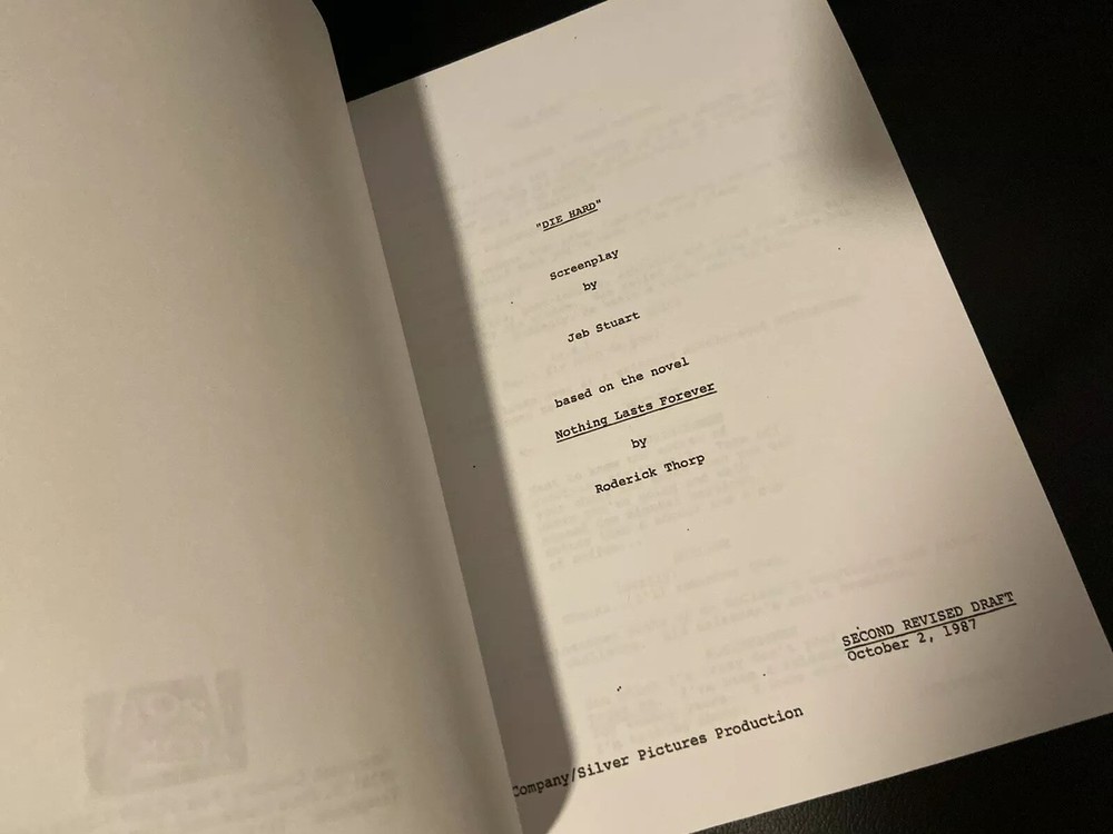 20th Century Fox DIE HARD TRILOGY Rare Script SCREENPLAY SET Collection