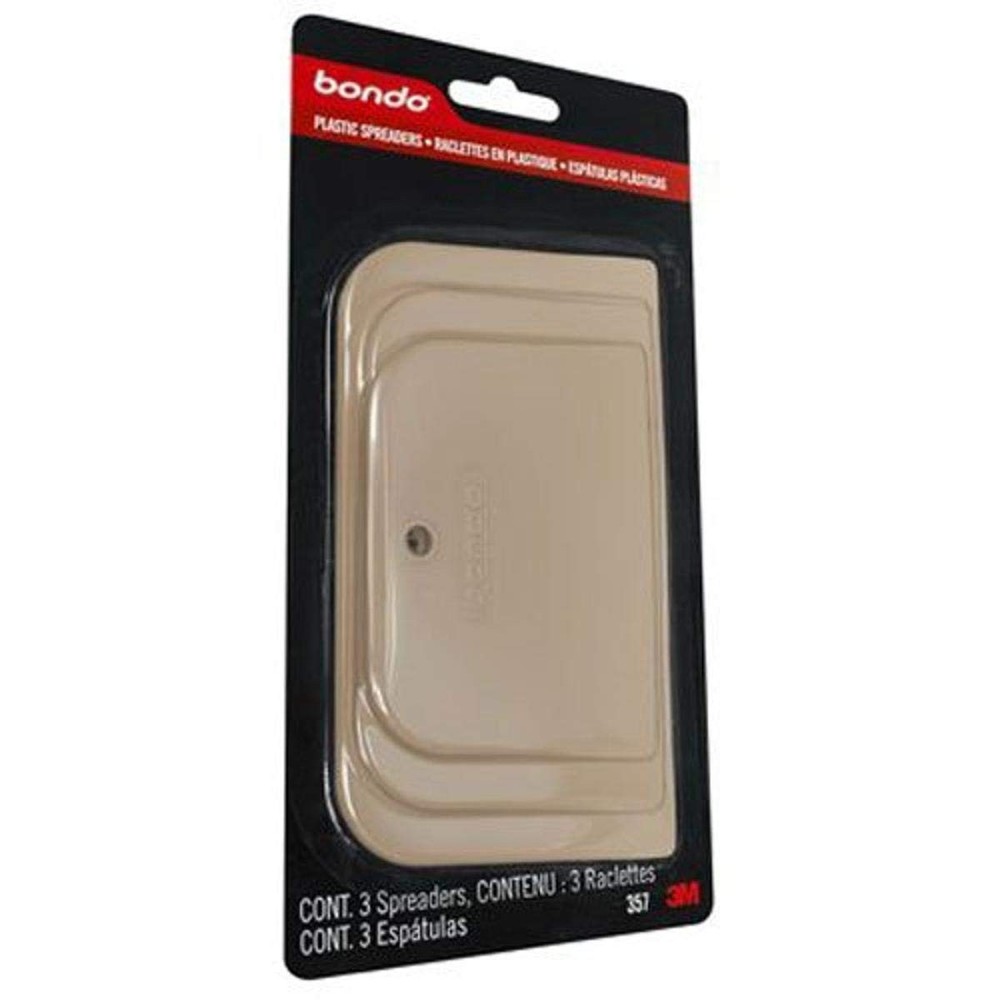 Bondo Plastic Spreaders, 3 Different Sizes, 3 Total