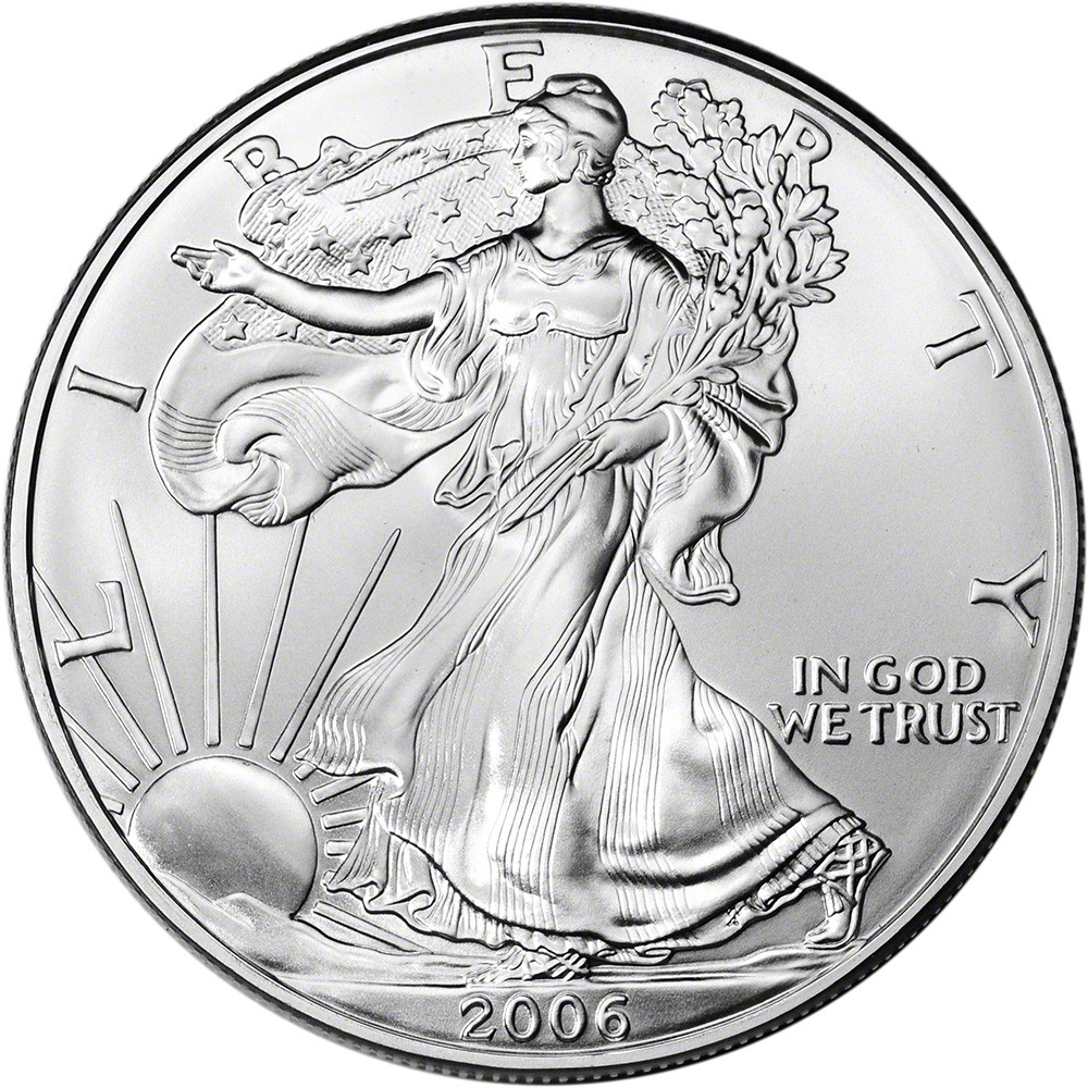 2006 American Silver Eagle Coin 1 oz $1 - BU