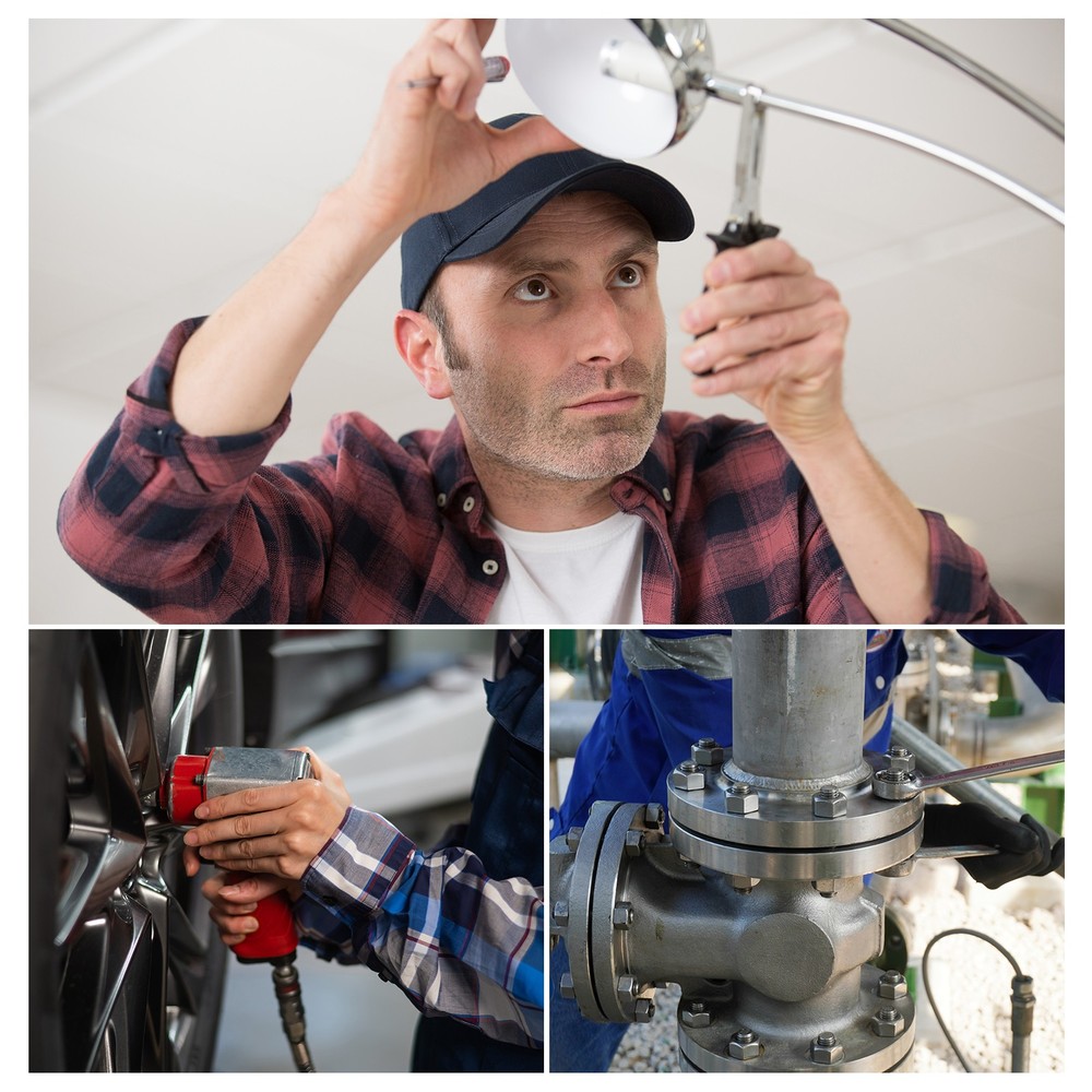 Left-hand Lock Nuts M8x1.25mm Thread Hex Nylon Insert Lock Nut