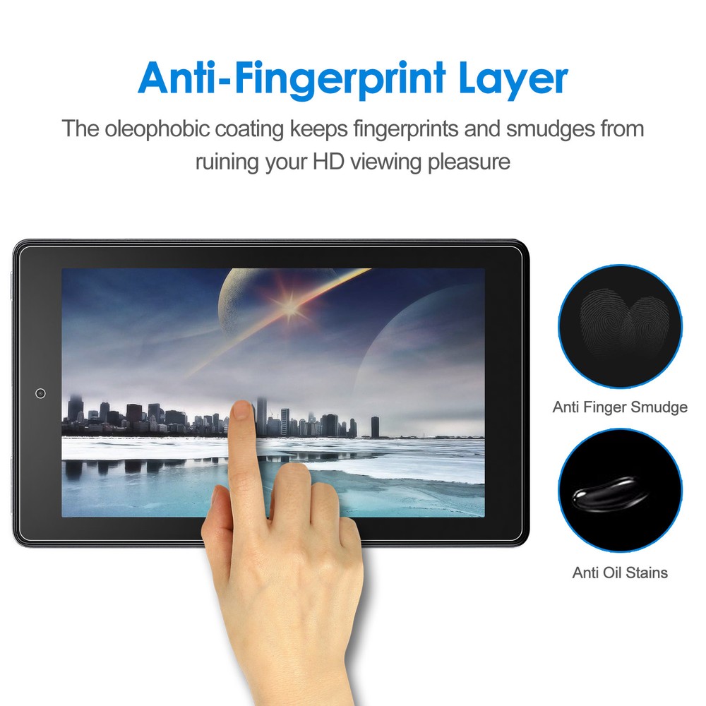 JETech Screen Protector for Amazon Fire HD 8 (2018, 2017 and 2016 Model)