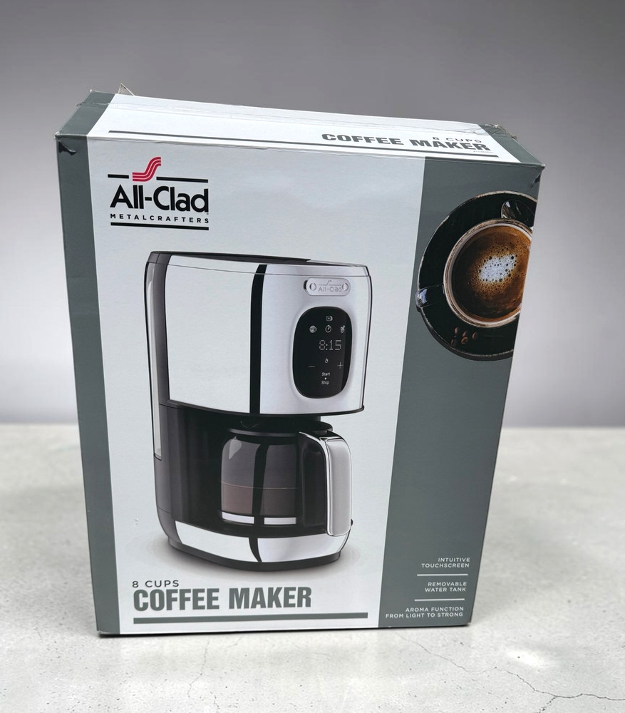 All-Clad Majestuo Stainless Steel Touchscreen Coffee Maker Adjustable Brew