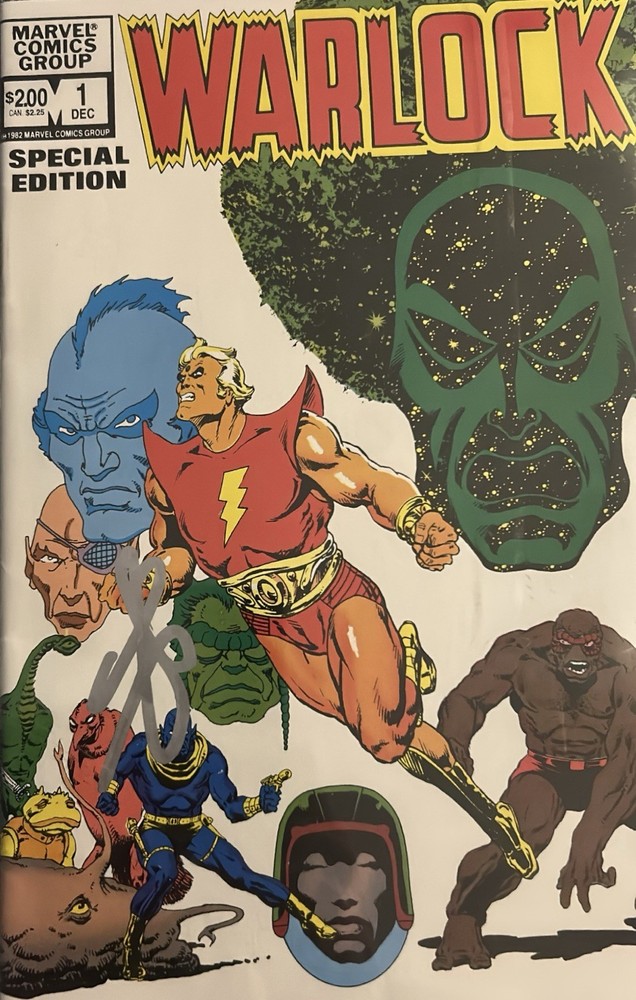 WILL POULTER SIGNED ADAM WARLOCK MARVEL COMIC BOOK INFINITY REBIRTH - BECKETT