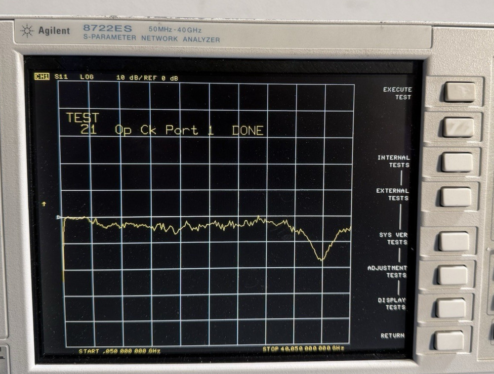 Agilent Keysight 8722ES Opt 007 S-Parameter Vector Network Analyzer 50MHz-40GHz