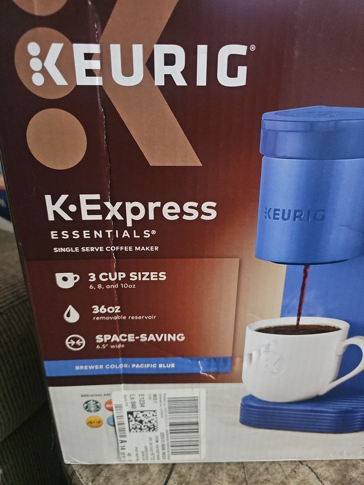 Keurig K-Express Essentials Pacific Blue Single-Serve K-Cup Pod Coffee Maker