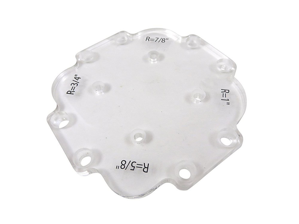 Router corner radius jig kit table work template trim bit woodworking 12 profile
