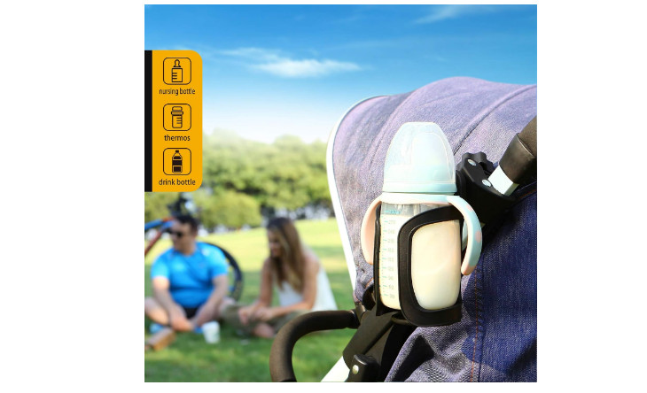 Universal Stroller Cup Holders Drink Holder Bikes Trolleys Bicycle Walker 2 Pack