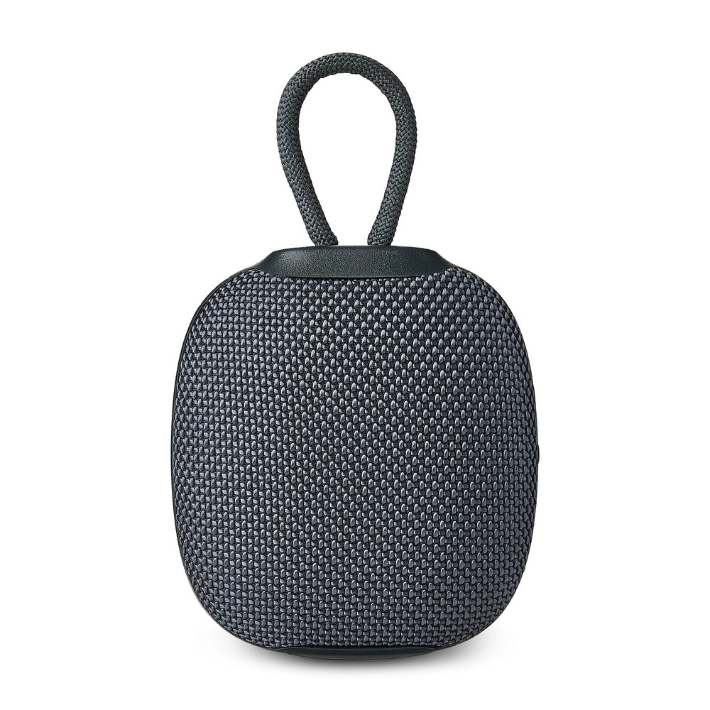 onn Mini Rugged Speaker with Bluetooth Wireless Technology, Gray