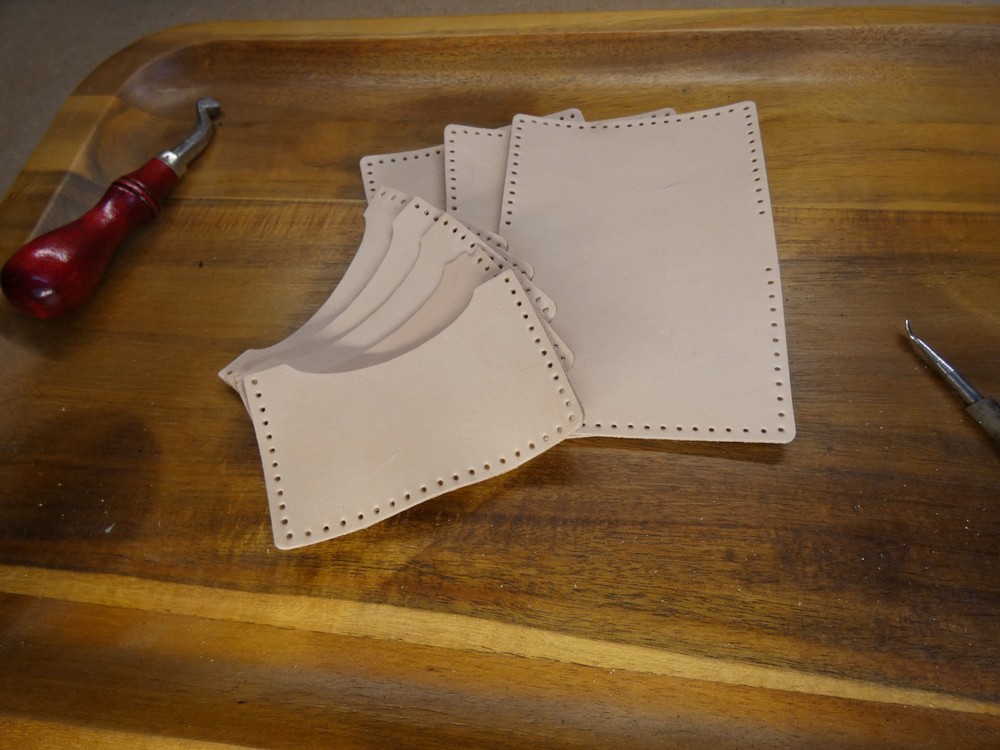 Leather Spring Clip wallet Kit-HAND STITCH