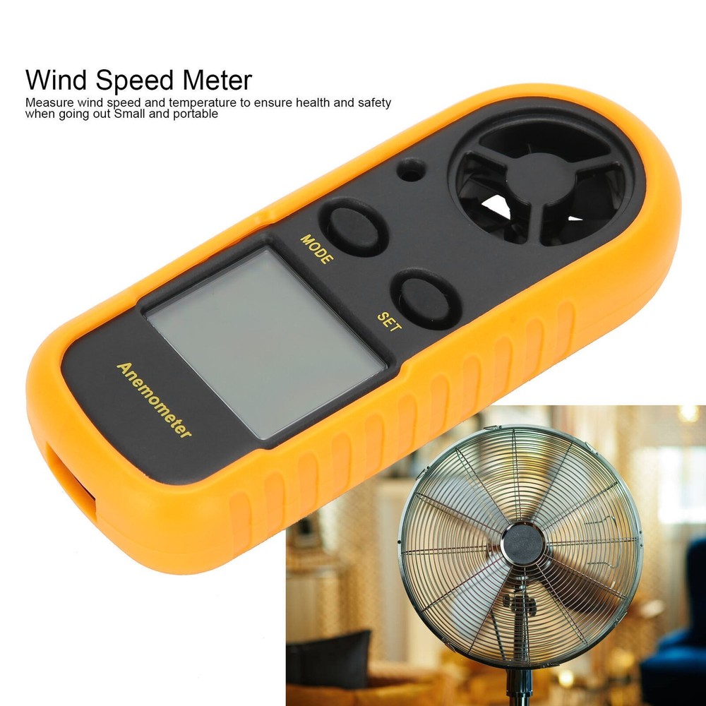 Wind Speed Meter Digital Anemometer Handheld Wind Temperature Measuring