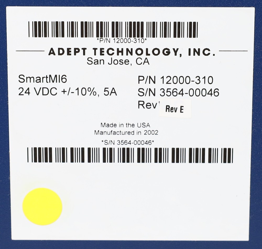 (Bundle of 5) Adept Technology Control Components (05215-010, 20000-310, + More)