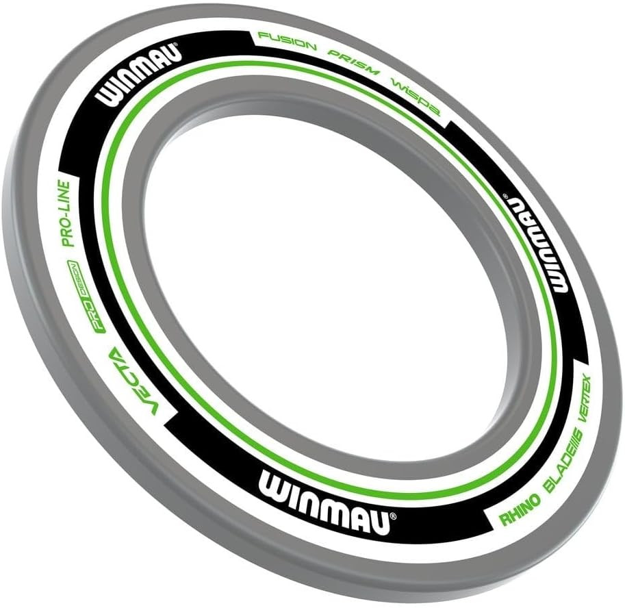 Dart Board Surround Ring - White & Green Wall Protector for Dartboards
