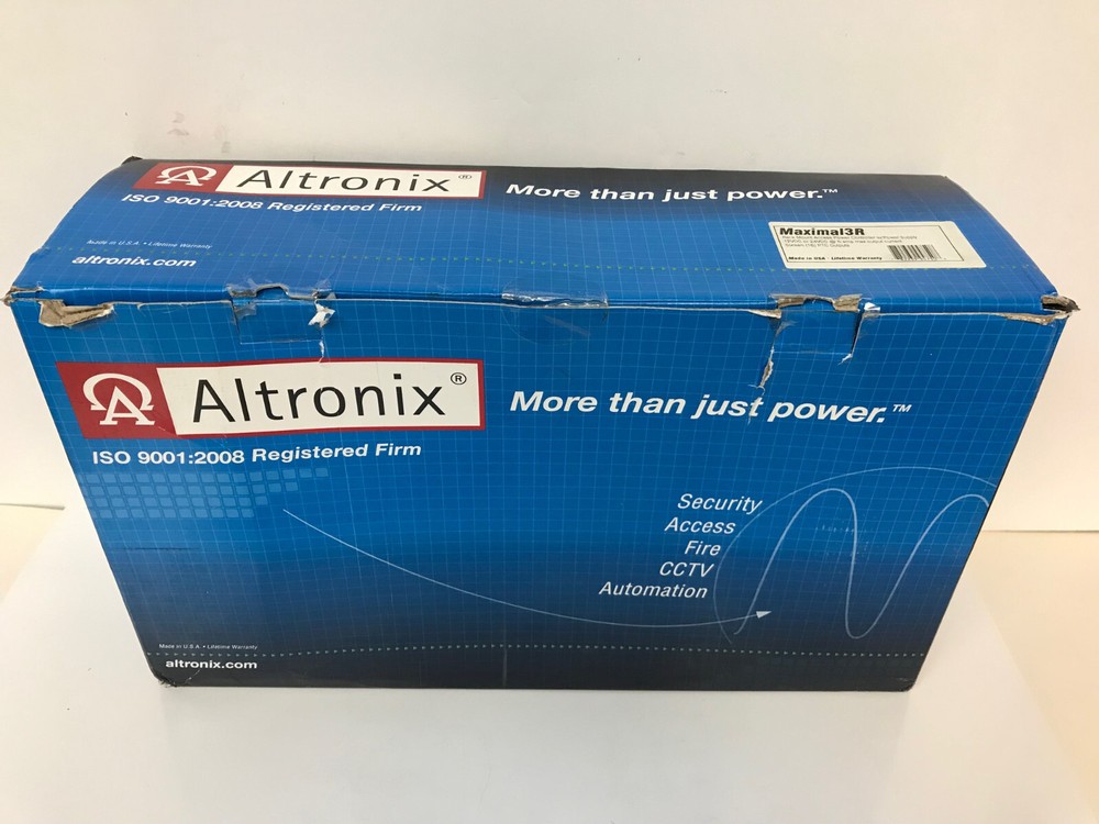 ALTRONIX MAXIMAL3R REACK MOUNT ACCESS POWER CONTROLLER W/POWER SUPPLY OPEN BOX