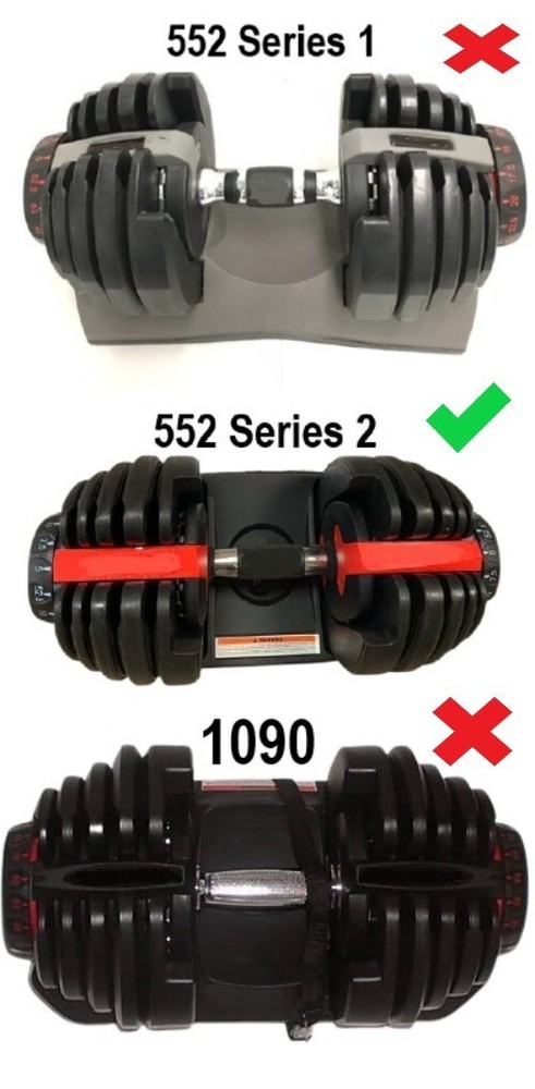 OEM Bowflex 552 Series 2 Only Dumbbell Replacement Disc Set (#4, #5) NOT 3D