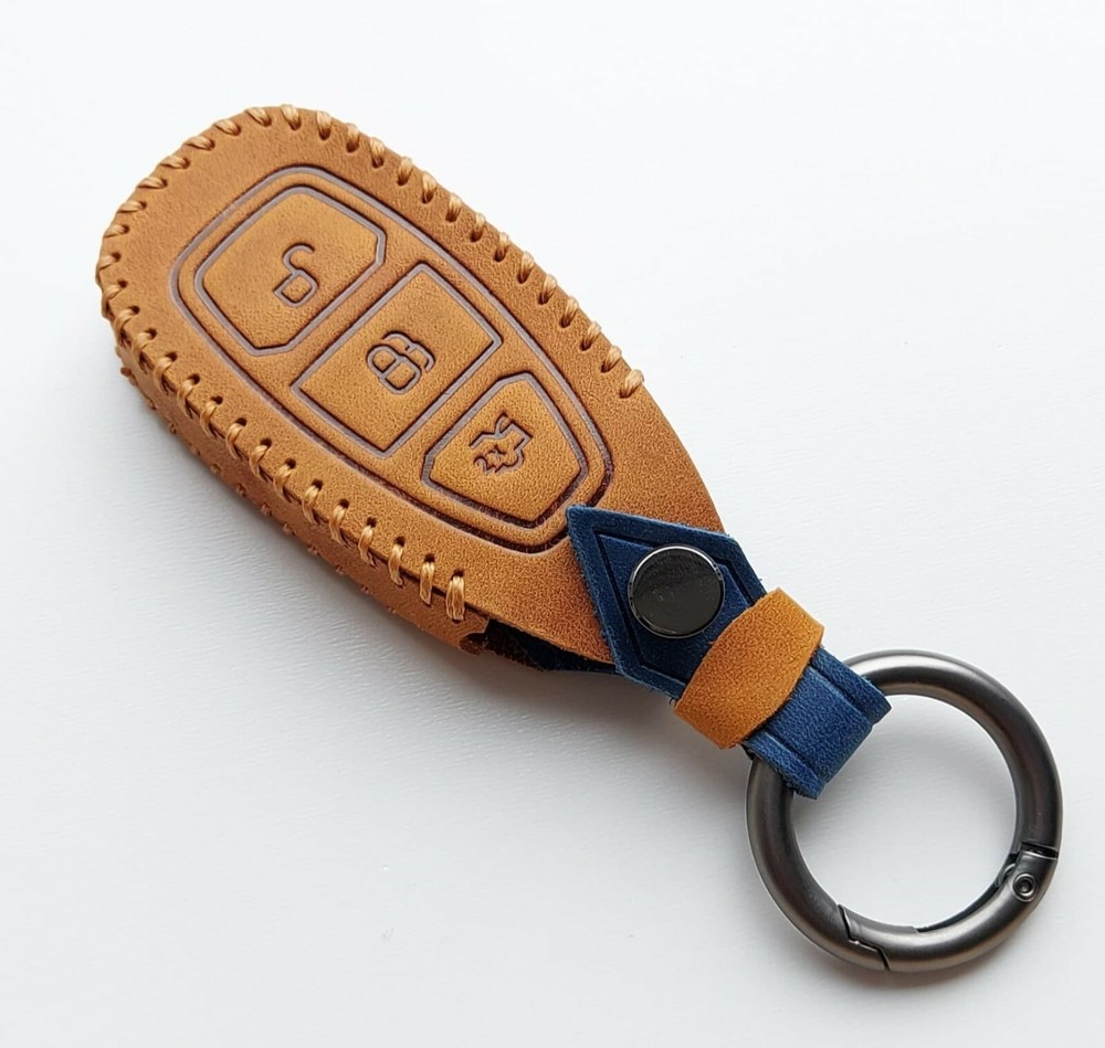 FOR FORD B C S MAX GALAXY KUGA FOCUS REMOTE KEYLESS KEY LEATHER COVER CASE 3