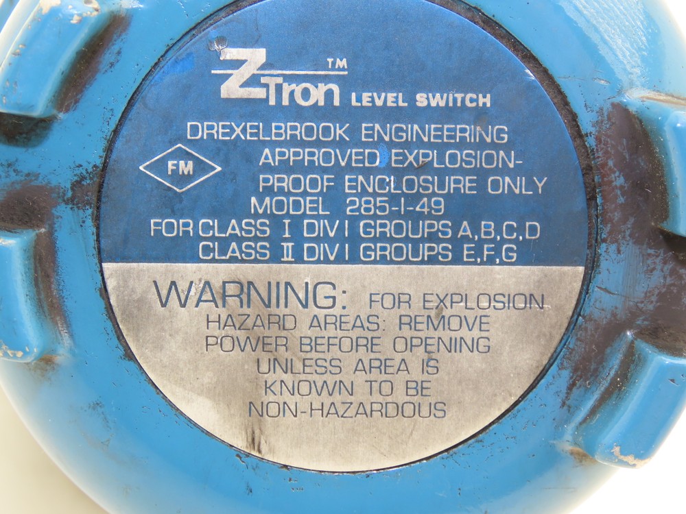 Drexelbrook 285-1-49 Ztron Level Switch Control Unit XP 7" Immersion Depth