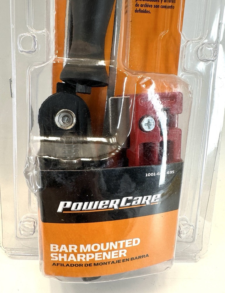 PowerCare Bar Mounted Chainsaw Sharpener Model Adjustable Dial Settings