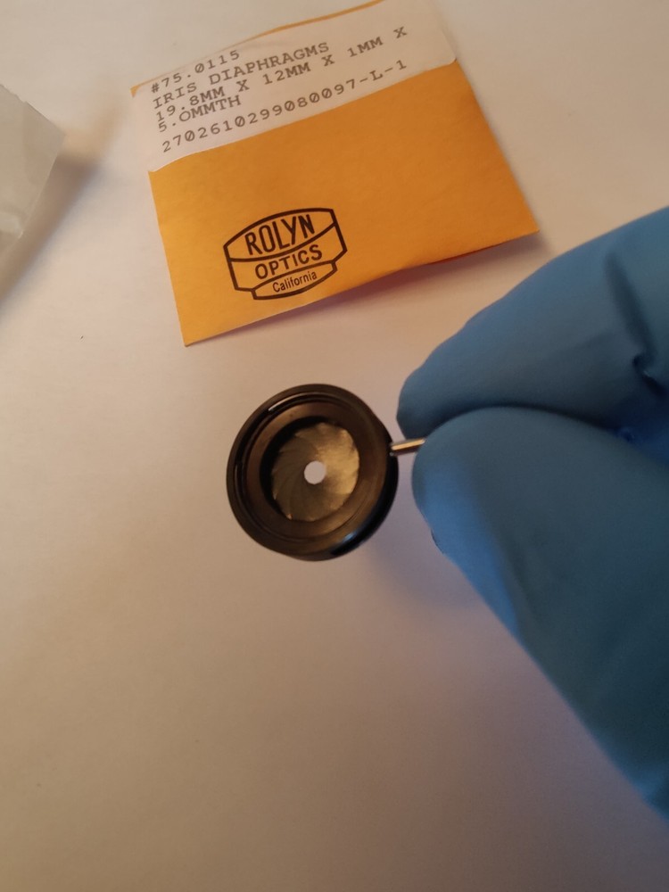 Iris Diaphragm 1-12mm (12 blade) Small Mechanical Adjustable Aperature