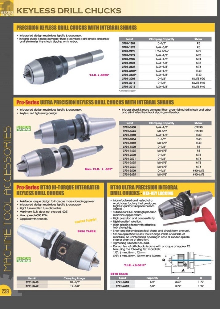 MT2 DRIFT/CENTER KEY (3900-0262)