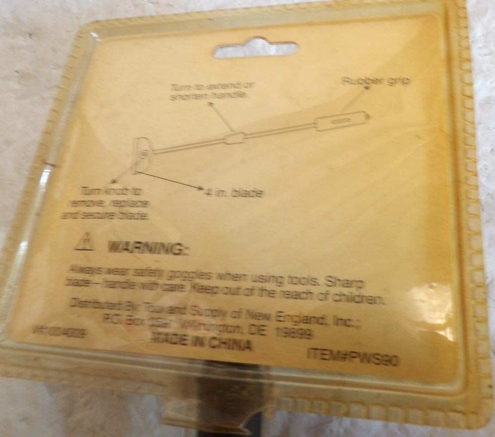 NEW 4" Extendable Scraper with 10 Replacement Blades NIP