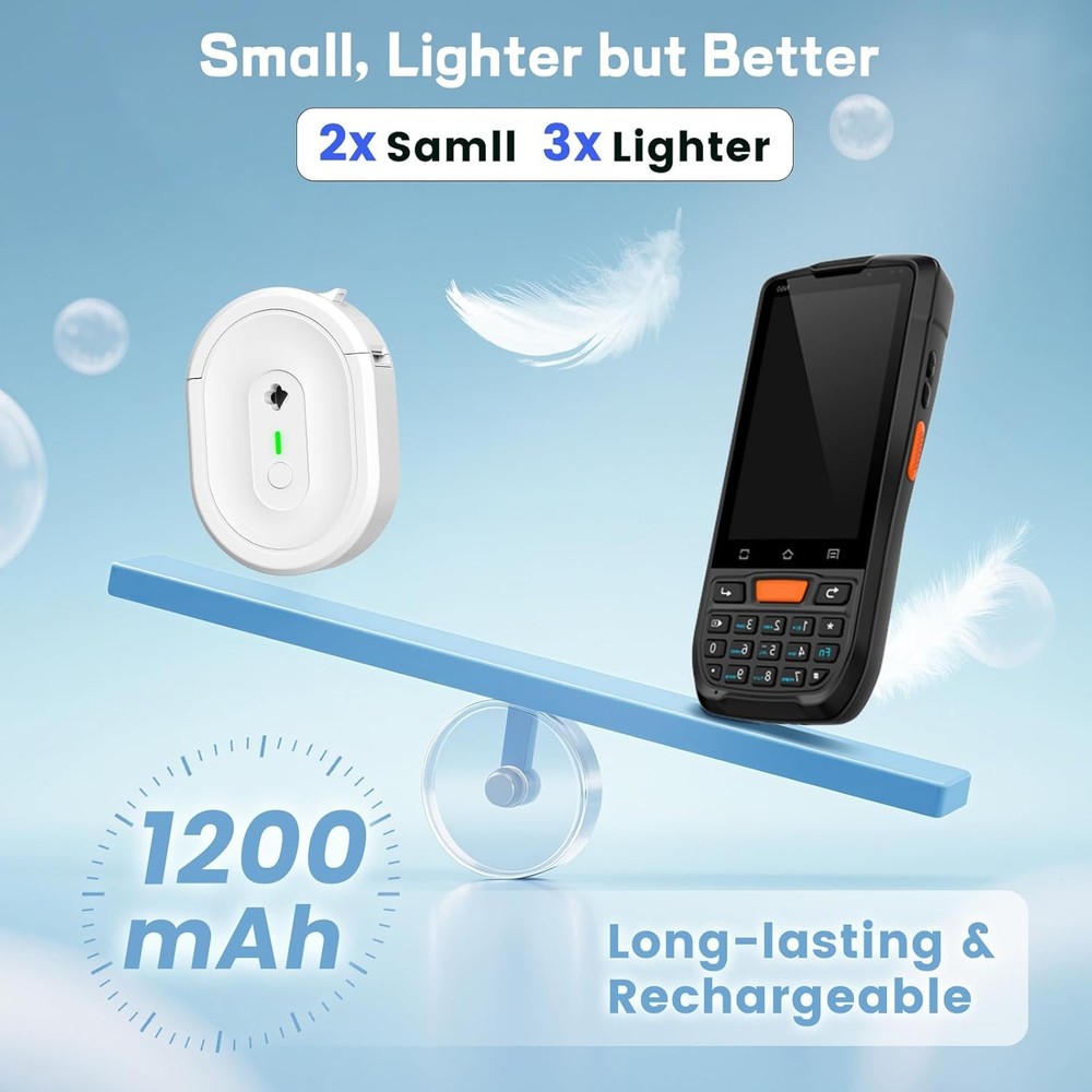 Label Maker Machine with Tape, Small Portable Bluetooth Label Printer, Handheld