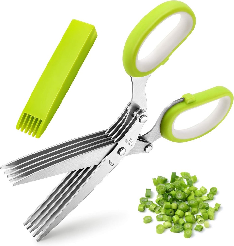 ,  Multipose 5 Blade Kitchen Herb Shears Herb Cutter