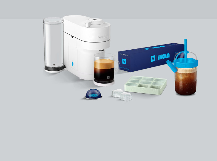Nespresso Vertuo Pop+ Blue Bottle Bundle Capsule Coffee Maker Set