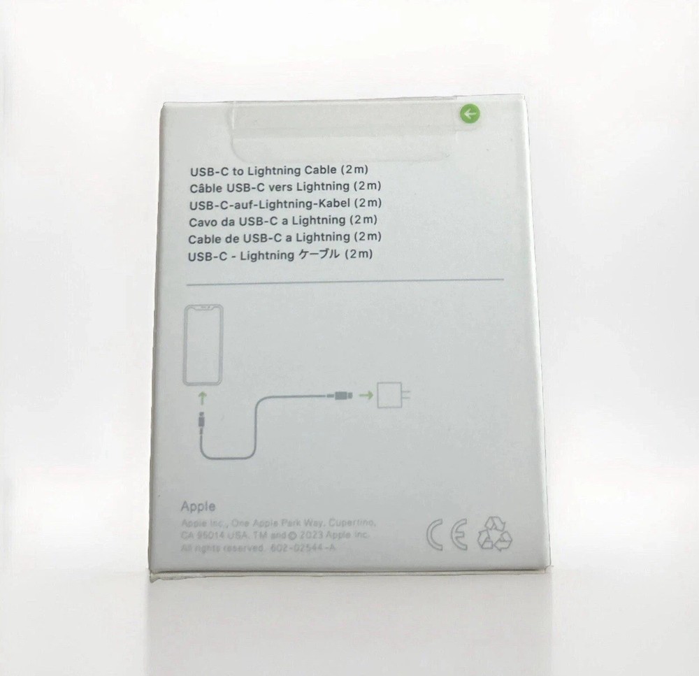 GENUINE Apple Lightning to USB-C Cable (2m) MQGH2AM/A OPEN BOX