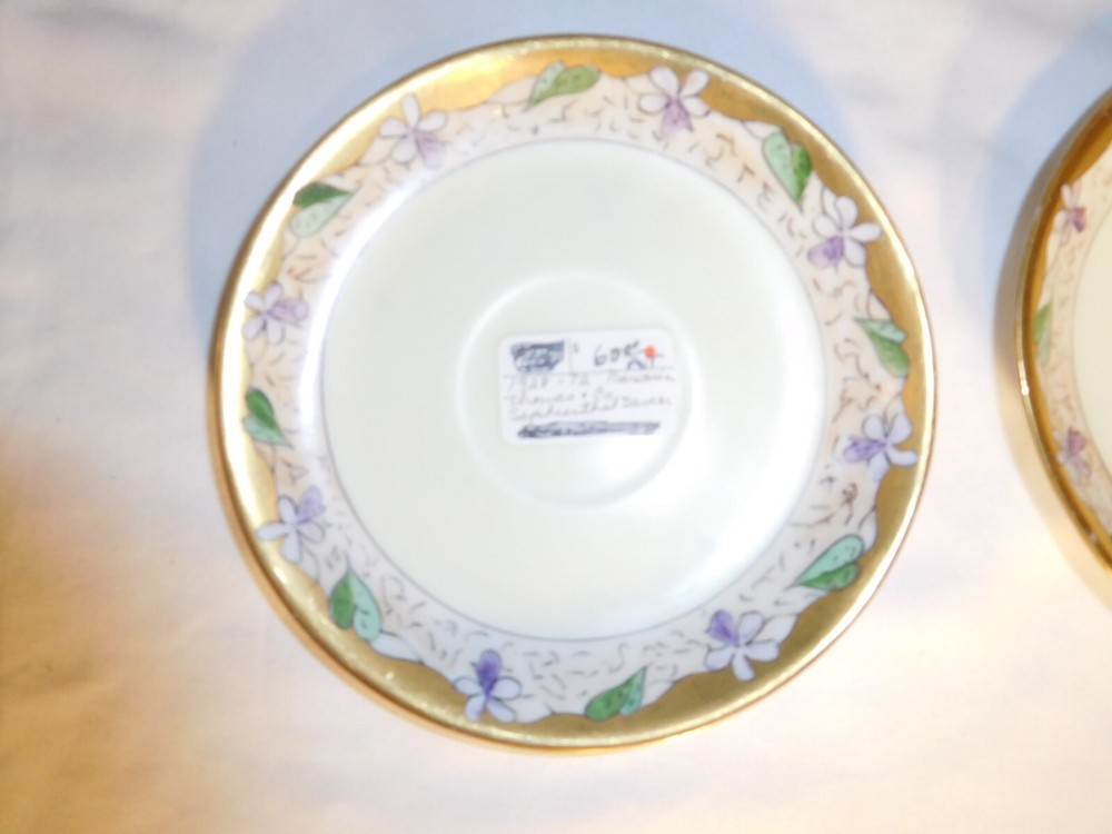 2 Vintage Thomas & Co. Bavaria Sophienthal Saucers
