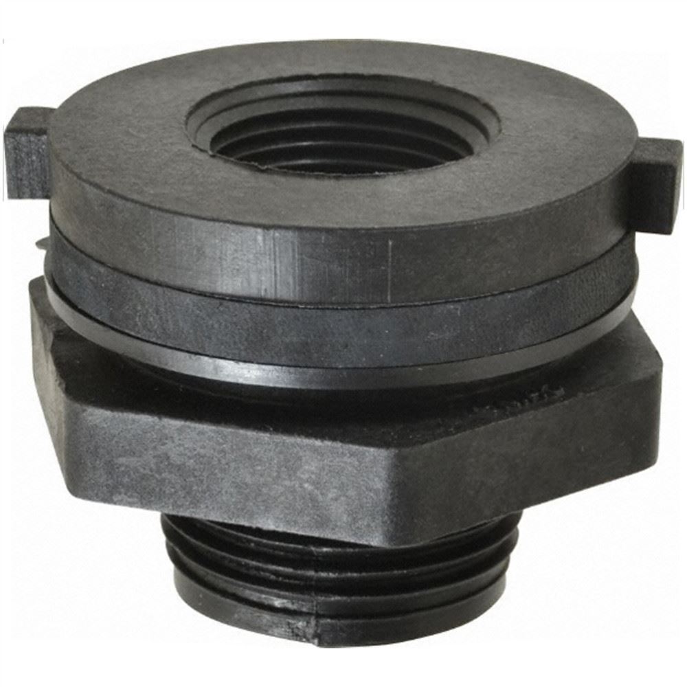 1" FPT Bulkhead Fitting with Sealing Washer, TF100P-E