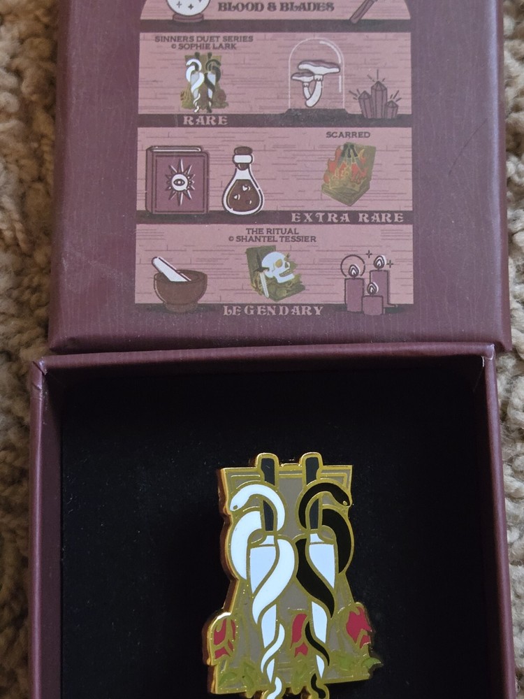 Bookish Box Sinners Duet Inspired Enamel Pin