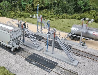 Walthers Cornerstone 933-4037 HO Modern Loading Racks pkg(4)