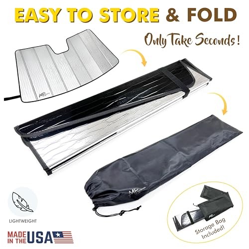 Custom Fit Windshield Foldable Sunshade for Dodge Durango SUV, 2026 2025 2024
