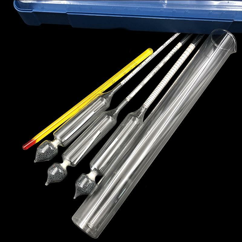 Precision Alcohol Hydrometer 0-100% Whisky Moonshine Distilling Meters Test Jar