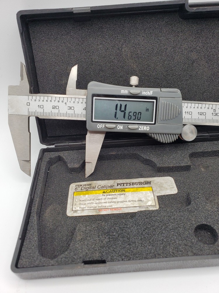 Pittsburgh 6" Stainless Steel Digital Caliper № 68304