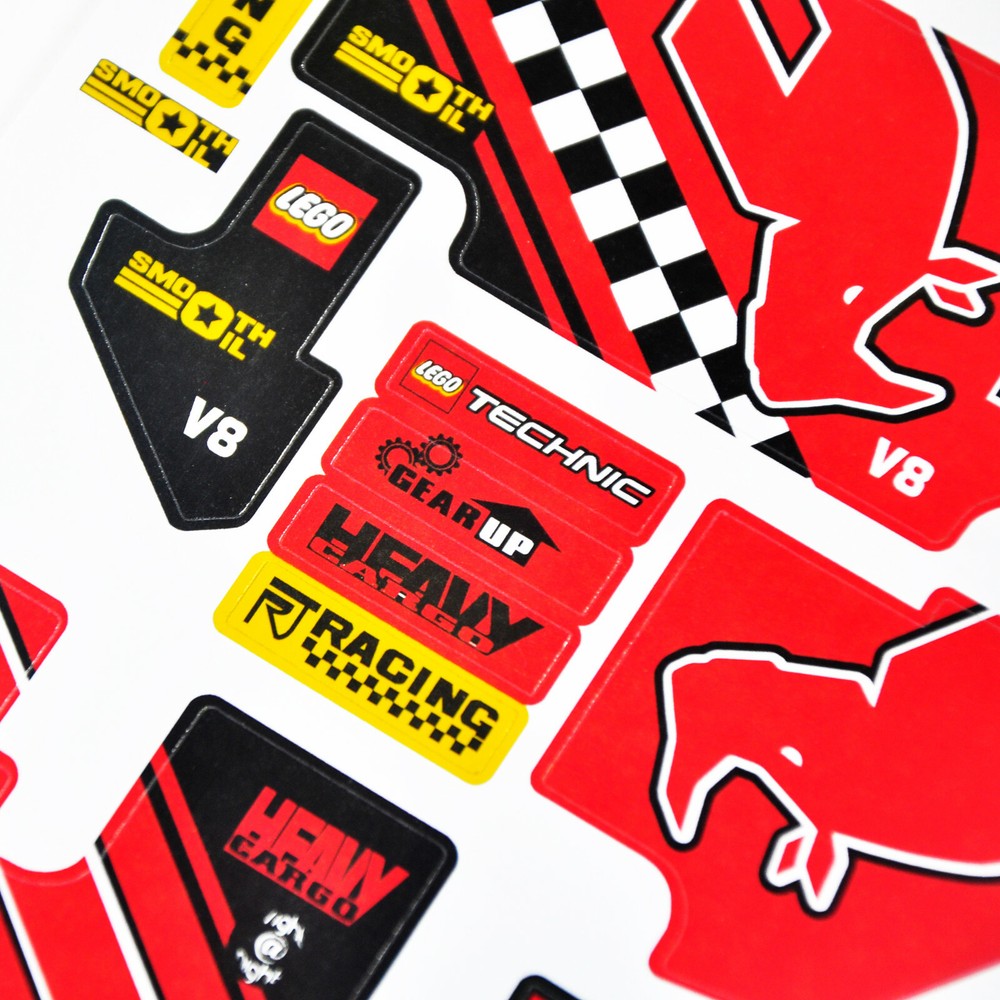 Replacement sticker for set 8041 42041 Precut sticker