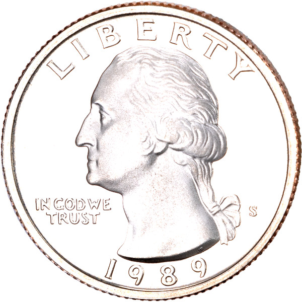 1989-S 25C (Proof) Washington Quarter