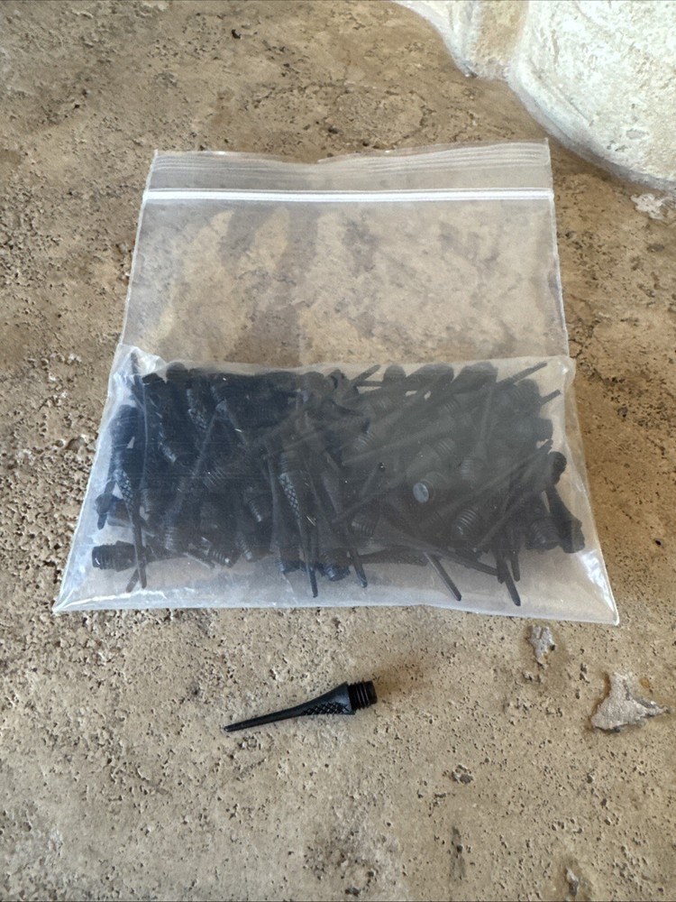 Dart Pro plastic soft tip replacement dart tips, 100 for 1 price 1/4" Thread NEW