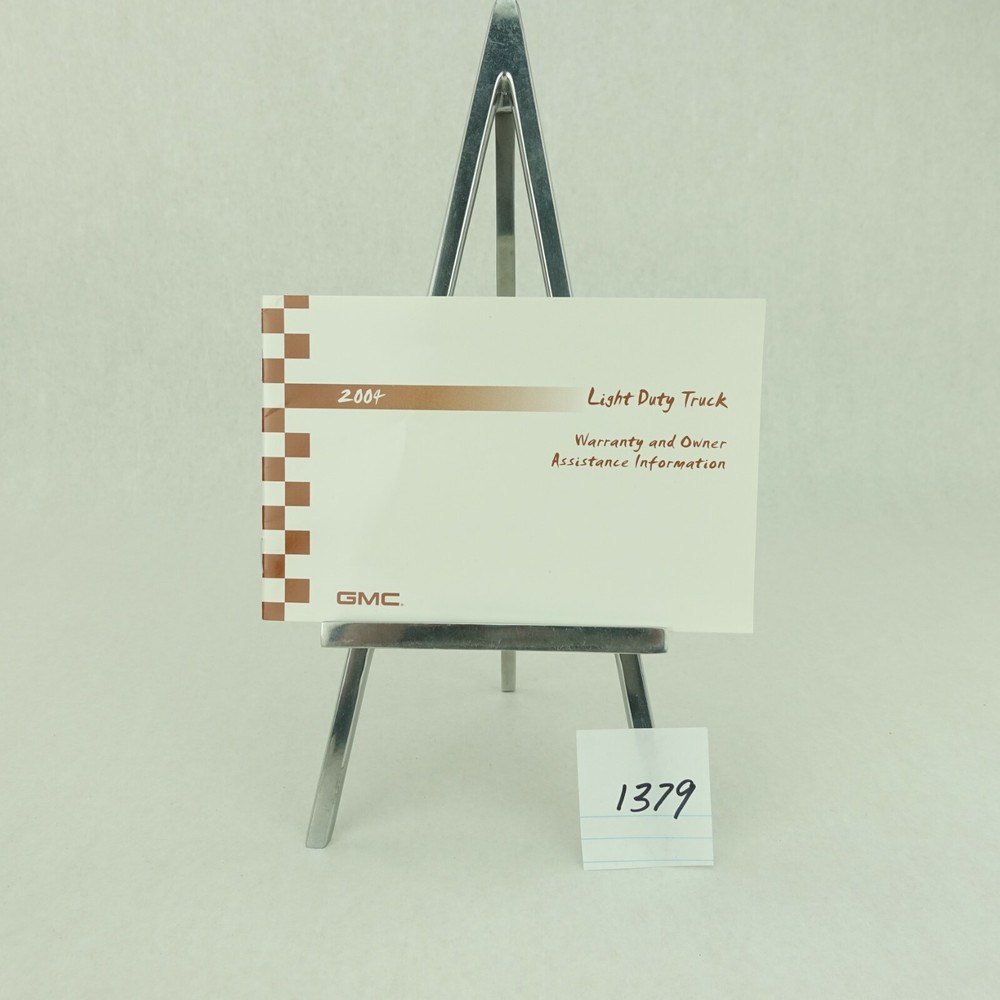 2004 GMC Sierra Owners Manual with Binder