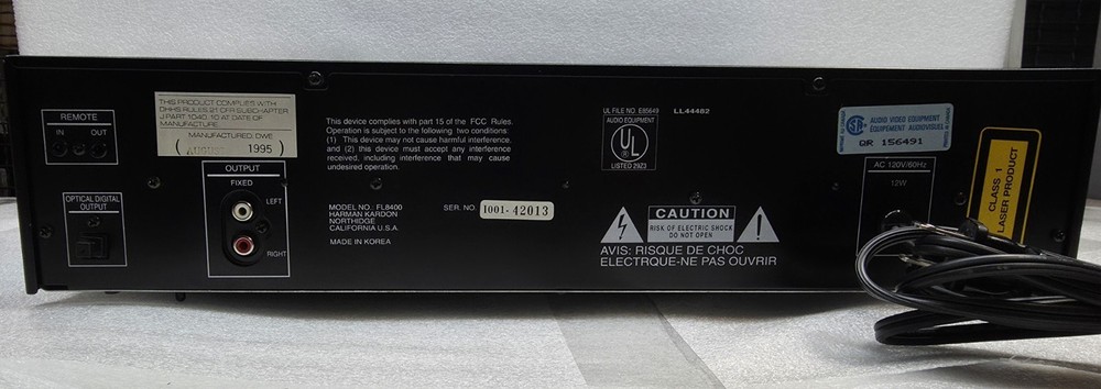 Harmon Kardon FL8400 5-Disc CD Changer Tested