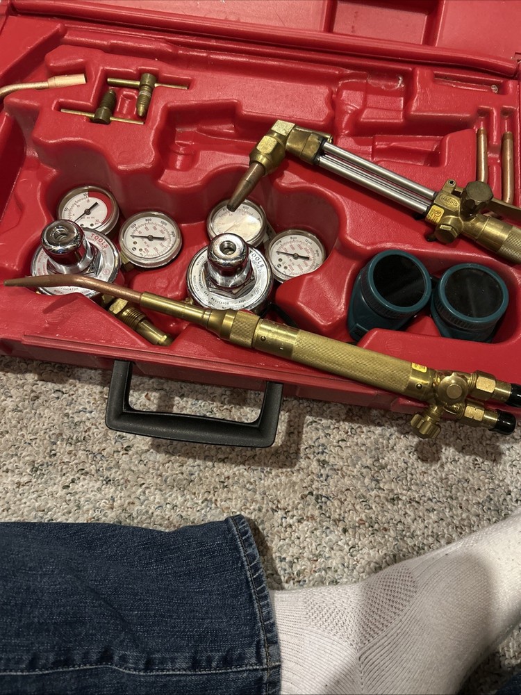 Mac Tools Harris Regulator Set Oxygen Acetylene For Welding Cutting Heating Trch